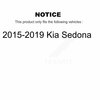 Kugel Front Rear Wheel Bearing & Hub Assembly Kit For 2015-2019 Kia Sedona K70-101819
